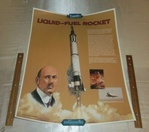 Liquid-Fuel Rocket Poster 1989 Knowledge Unlimited - 17x22 - Picture 1 of 5