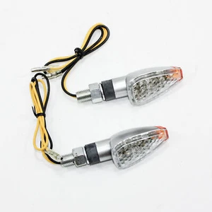 Indicador Plateado 12V LED REC REG REG Señal de Giro Luz PIT Suciedad Motocicleta MX - Imagen 1 de 5