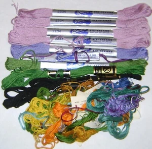 Small Lot 6 STRAND EMBROIDERY FLOSS - Most by BUCILLA - Nice!  FREE Shipping! - Picture 1 of 2