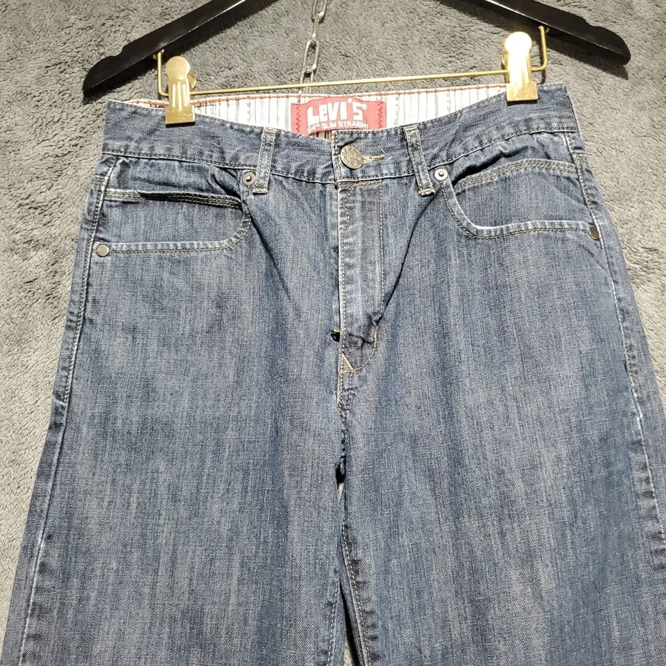 Levi's Girls 514 Slim Straight Leg Denim Blue Jeans Size 18 Regular W28 x L 28 - Image 1 of 4