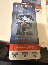 Tom Brady Commemorative Ticket Retirement Game 9/10/23 Patriots rare sold out.