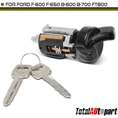 Cilindro de bloqueo de encendido Zamak 5 con llaves para Ford F-600 F-650 F-700 B-600 B-700 Foto 1 de 4