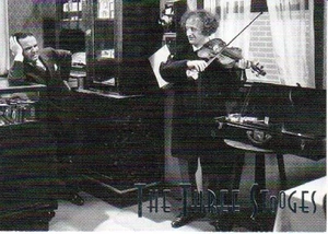 3 STOOGES TV. Stooges 1997 Duo Cards # 5 Larry "Middleman Larry" - Bild 1 von 2