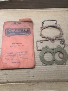 1957 VOLVO 2374S Carter CARBURETOR GASKET KIT NOS 306 - Picture 1 of 3