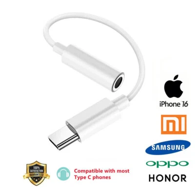 USB Type C TO 3.5mm Audio Jack Headphone Adapter USB-C Cable For Samsung Xiaomi - Image 1 of 4