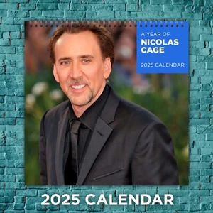 Nicolas Cage 2025 Film Legends Calendar, 12-Month Actor Wall Calendar - Picture 1 of 4