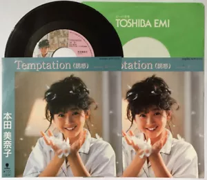 Minako Honda Temptation JAPAN 7" Single Record with Sticker 1980s JAPANESE IDOL - Bild 1 von 7