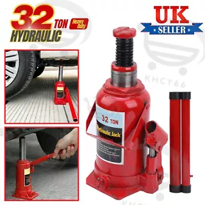32 Ton Bottle Jack Heavy Duty Hydraulic Lifting Ram Car Van Boat Truck Caravan - Picture 1 of 16