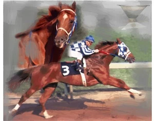 Impresiones artísticas de pared Secretariat Triple Corona 16 x 20 impresiones - Imagen 1 de 2