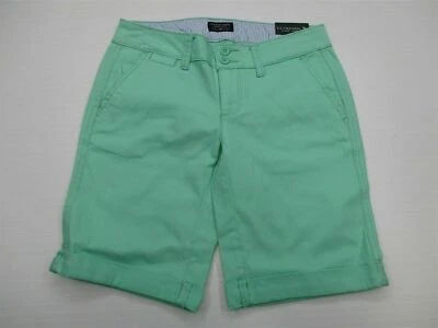 Polo nuevo EE. UU. ASSN. Bermudas informales de algodón con puños talla 1/2 para mujer SH3495 Foto 1 de 4