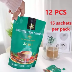 12x Instant Coffee 32 in 1 Thai Herbs Mixed Weight Management Diet Healthy - Picture 1 of 9