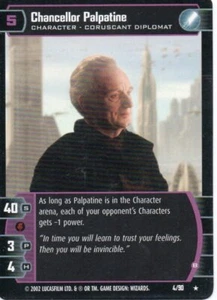 Star Wars TCG - Sith Rising - Chancellor Palpatine B #4 Rare - Picture 1 of 1