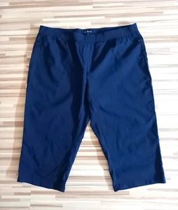 Neu! Schöne Caprihose mit Stretch in dunkelblau Gr. 46 - Bild 1 von 3