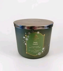 "TREE FARM" White Barn Bath Body Works 3-Wick Scented Soy Wax Blend Candle - Picture 1 of 3