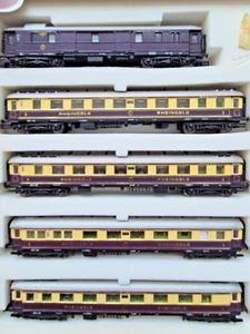 Hobbytrain N 20500 Wagenpackung Rheingold 5 Tlg. mit Tischbeleuchtung in OVP/SPR - Picture 1 of 15