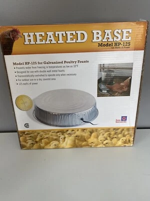 Base térmica Farm Innovators modelo HP-125 para soportes metálicos para aves de corral 125 vatios Foto 1 de 2