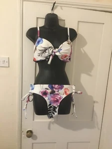 Bikini set front twist tie side classic elegant swimming suit size cup 40 - Picture 1 of 15