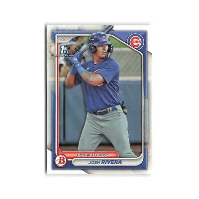 Josh Rivera 2024 Bowman Prospects #BP-115 Chicago Cubs Baseball Card NM - Image 1 of 3
