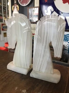 Sujetadores vintage para caballos de Troya de mediados de siglo de 7" de alto - Imagen 1 de 5