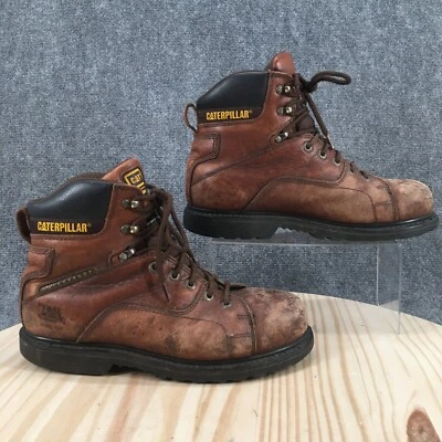 Botas Caterpillar para Hombres 9.5 Ab Seguridad Tobillo Trabajo Combate Puntera de Acero F2413-11 Marrón Foto 1 de 4