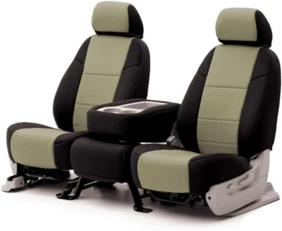 Coverking 定制贴合座椅套适用于精选福特型号 – 1 行 Neosupreme Tan — 第 1/3 张图片