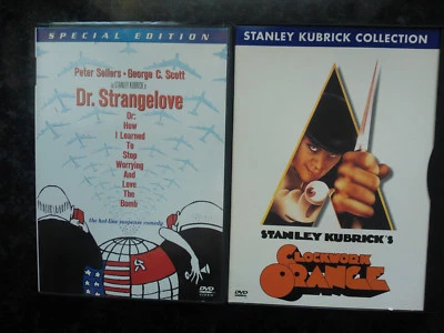 A Clockwork Orange & Dr Strangelove DVD Stanley Kubrick Region 1 Peter Sellers - Image 1 of 3