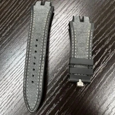 ROGER DUBUIS RDDBEX0829 Rubber Watch Strap Band Grey & Black Direct from Japan - Image 1 of 2