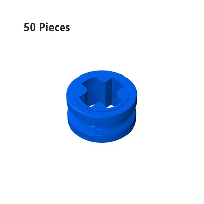 32123 4265c Technic Bush 1/2 Smooth with Axle Hole 50x Connector Blue & Parts - Image 1 of 4