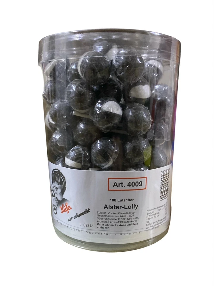 Lutscher Alster-Lolly von KÜFA 100 Lutscher mit Lakitz Geschmack OVP. - Bild 1 von 1