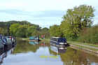 Photo 12x8 Moored narrowboats north-west of Nantwich in Cheshire Looking n c2012