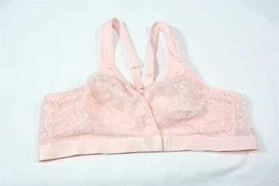 Sujetador de copa sin costuras cruzado cierre frontal 920X01 Leading Lady 5048 38B rosa Foto 1 de 2