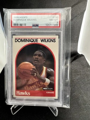 1989 Hoops Dominique Wilkins No130 PSA 8 Atlanta Hawks - Изображение 1 из 2