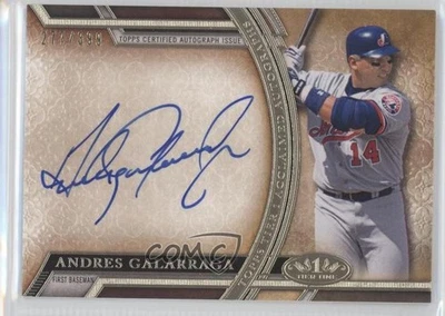 2015 Topps Tier One Acclaimed Auto /399 Andres Galarraga #AA-AGA Auto - Image 1 of 2