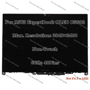 16.0" Für ASUS ExpertBook OLED B5602 WQUXGA 60Hz LCD Montage Nicht Berühren - Bild 1 von 9