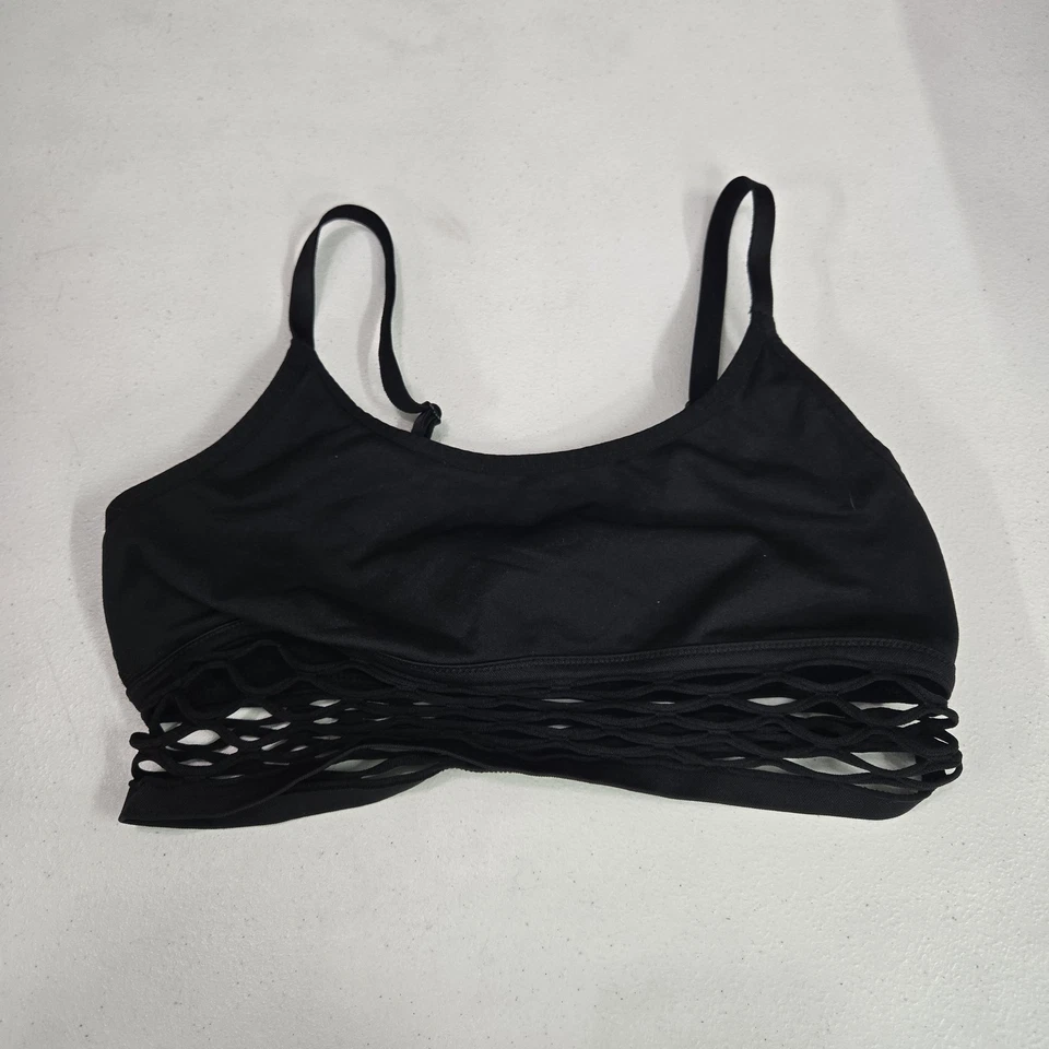 PINK Victoria's Secret Women Bra Large Black Bralette Wireless Cool Comfy - Image 1 of 4