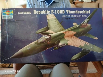 Sealed Inside MINT HUGE 1/32 " REPUBLIC F-105D THUNDERCHIEF " Trumpeter # 02201 - Image 1 of 4