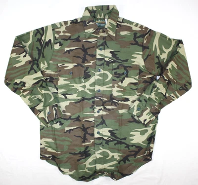 Nueva Camisa De Colección Woodsman By Klondike Para Hombre M Franela EE. UU. Bosque Camuflaje Foto 1 de 4