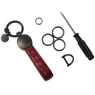 Роскошный ремешок для брелока из натуральной кожи для автомобильного пульта дистанционного управления шнурком для ключей - Изображение 1 из 4