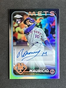 2024 Topps Chrome Update Ronny Mauricio #AC-RM Rookie Autograph Refractor /499 - Picture 1 of 2