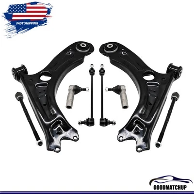 Brazos de control inferiores delanteros de 8 piezas para kit de suspensión Volkswagen Jetta 2011-2018 Foto 1 de 4