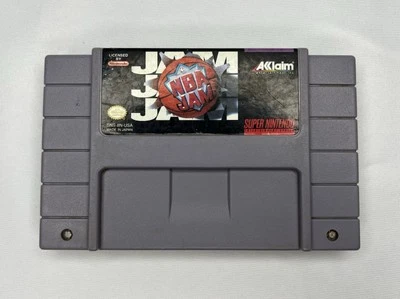 NBA Jam Super Nintendo SNES Authentic Tested & Working Cart Only - Image 1 of 4