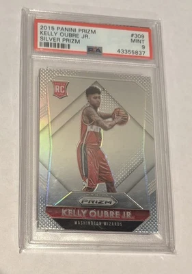2015-16 Panini Prizm Kelly Oubre Jr Silver Rookie card RC PSA 9 Philly 76ers Nba - Image 1 of 2