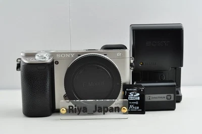 [NEAR MINT] Sony Alpha A6000 ILCE-6000 Body silver 24.3MP Digital Camera Japan - Image 1 of 4