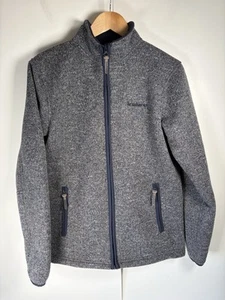 Brasher Jacket Mens Small Blue Windermere Knitted Style Fleece Lined - Picture 1 of 12