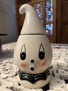 Johanna Parker Halloween Estilo Vintage BOO Fantasma Bote Golosinas Snack Tarro 7 pulgadas - Imagen 1 de 4