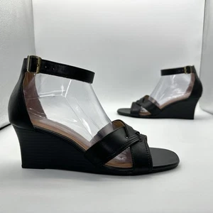 Sandalias de vestir Clarks-Cielo Charm de cuero negro zapatos para mujer 10 M - Imagen 1 de 9