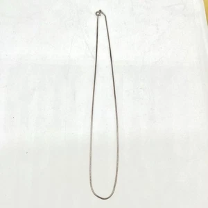 Collar de cadena de hueso de serpiente redondo de plata 925 4,6 gramos - Imagen 1 de 7