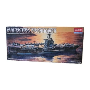 Academy 1/800 Scale CVN-69 USS EISENHOWER Plastik Modellbausatz Schiff Armee - Bild 1 von 8
