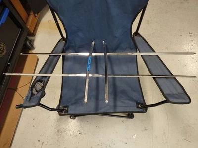 1965 1966 IMPALA TELHADO GOTEJAMENTO TRILHO ACABAMENTO 4 PORTAS CAPOTA RÍGIDA EXTERIOR PINCH SOLDA CONJUNTO DE 4 - Imagem 1 de 4