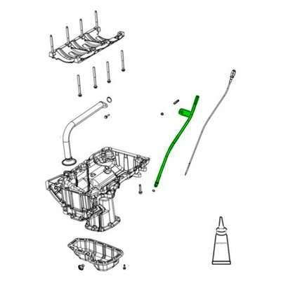 Mopar 68154685AC Engine Oil Dipstick Tube   For 2013 2015 Ram 1500 - Image 1 of 4